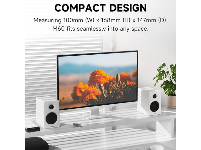 Edifier - M60 Compact Desktop 2.0 Speakers (Pair) - Ivory - image 3