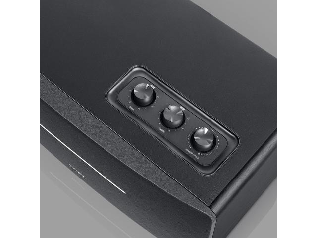 Edifier D12 Tabletop Speaker - Integrated Desktop Stereo Bluetooth Speaker - Wireless Computer Speaker for Desktop Use- 70 Watts RMS with Subwoofer...
