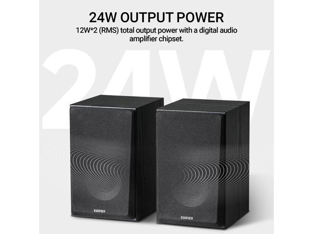 Edifier - R990BT 4" 24-Watt Powered Bookshelf Speakers with 24W, Bluetooth 5.4, Silk Dome Tweeters and Preset Audio Options (Pair) - Black - image 3