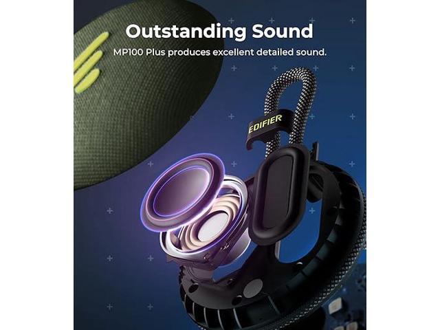 Edifier - MP100 Plus Portable Bluetooth Speaker - Forest Green - image 3