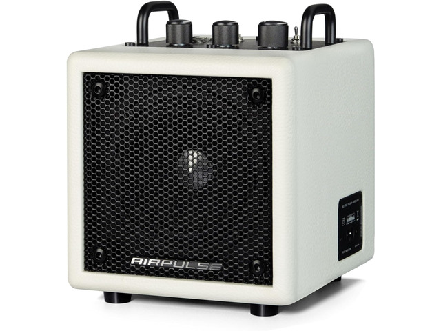 Airpulse Wireless Bluetooth Home-use Speaker, Compact Speakers with AUX/LINE Input for Home Office - White