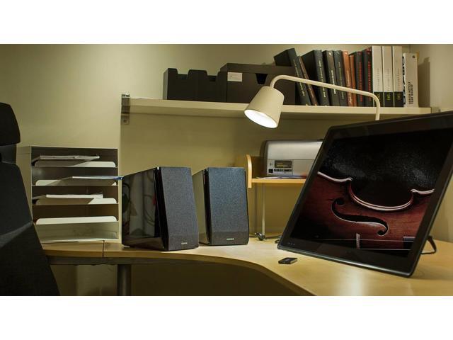 Edifier - R1850DB Active Bookshelf Speakers, Computer Speakers - Bluetooth and Optical Input - 2.0 Studio Monitor Speaker - Black - image 8