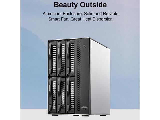 TERRAMASTER D6-320 External Hard Drive Enclosure - USB 3.2 Gen2 10Gbps Type-C HDD Storage Hot Swappable Plug and Play (Diskless)