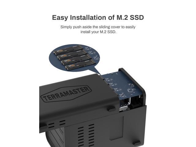 TERRAMASTER D8 Hybrid DAS - Not a NAS, 8 Bay HDD & NVMe Enclosure, USB 3.2 Gen 2 10Gbps Type-C, Supports RAID 0/1/Single/JBOD & Exclusive 2+6 RAID...