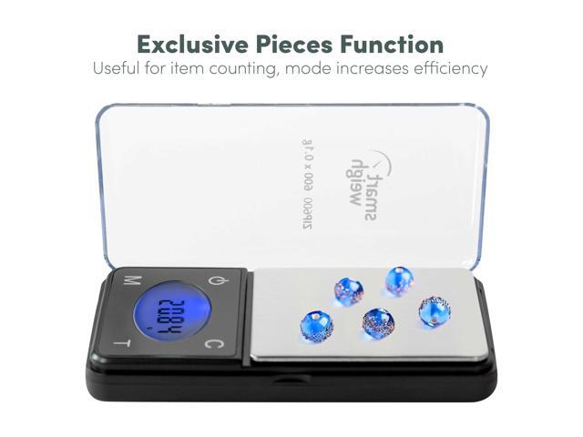 Smart Weigh Ultra Slim 600g x 0.1g Pocket Digital Jewelry Herb Gram Scale