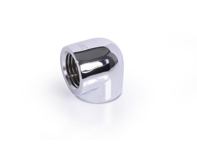 Alphacool Eiszapfen 20mm L-Connector Fitting G1/4 IT To G1/4 IT - Chrome (17589)