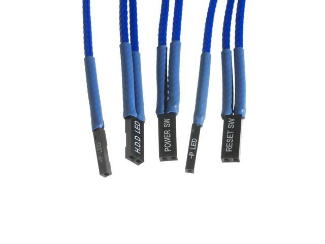 Darkside Front Panel I/O Connection Kit - Blue (DS-IO12-BLU)
