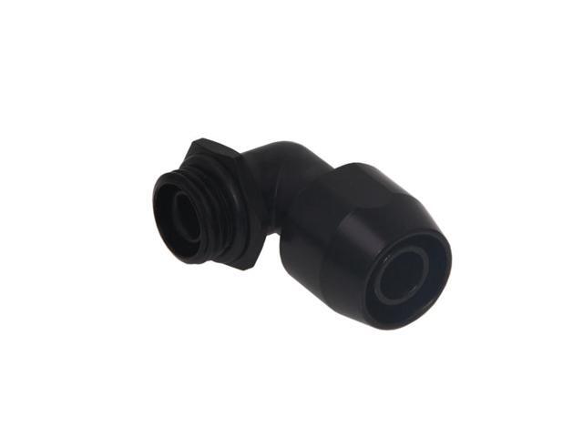 Alphacool HF 90 Degree Screw-On Sleeve TPV Metal - Black (17455)