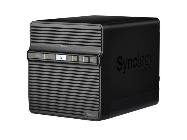Synology DiskStation DS420j NAS Server with 1.4GHz CPU, 1GB Memory, 4TB SSD Storage, 1 x 1GbE LAN Port, DSM Operating System