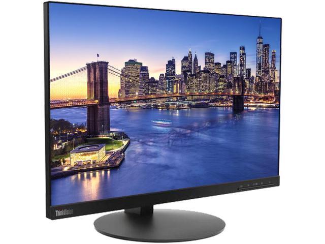 Lenovo ThinkVision T23d 23-inch 1920 x 1200 LED Full HD Widescreen WUXGA LCD Monitor, 2-Pack Bundle with HDMI, VGA, DisplayPort, Desk Mount Dual...