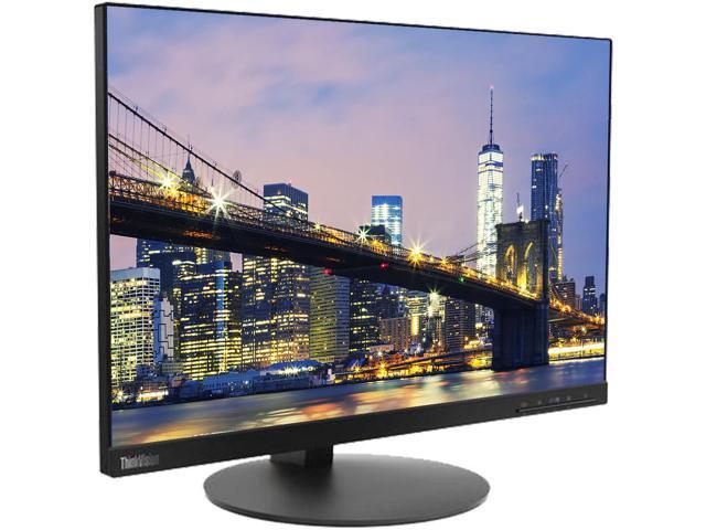Lenovo ThinkVision T23d 23-inch 1920 x 1200 LED Backlit Full HD Widescreen WUXGA LCD Monitor, 2-Pack Bundle with HDMI, VGA, DisplayPort, Desk Mount...