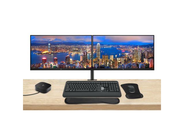 HP EliteDisplay E27q G5 27 Quad HD 2560 x 1440 LED-Backlit LCD IPS Monitor, 2-Pack Bundle with HDMI, DisplayPort, Dual Monitor Stand, USB-C Dock,...