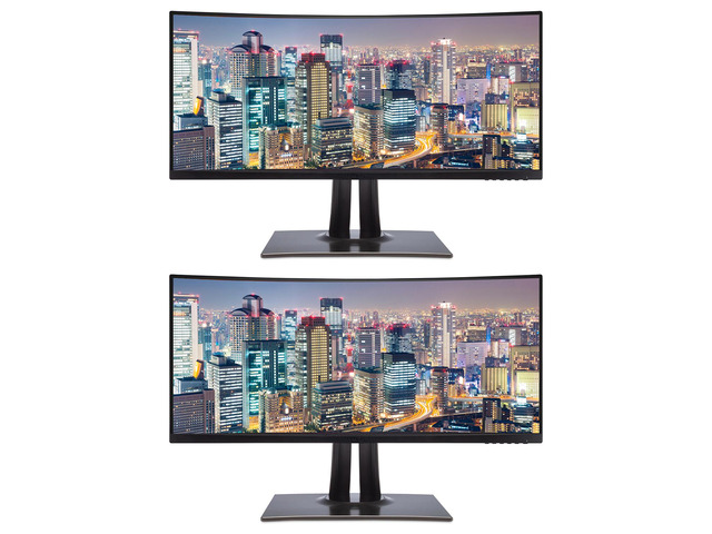 ViewSonic VP3481A 34-inch 3440 x 1440 100Hz 5ms UWQHD IPS Ultrawide Premium Monitor, 2-Pack Bundle with Dock, ColorPro, Ethernet, HDMI,...