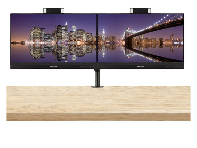 ViewSonic VG2456V 24-inch 1920 x 1080 FHD LCD IPS Monitor, 2-Pack bundle with VG2456, Dock, Daisy Chain, HDMI, DisplayPort, USB Hub, USB-C,...