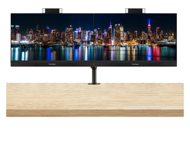 ViewSonic VG2756V-2K 27-inch 2560 x 1440 QHD LCD IPS, 2-Pack bundle with VG2756-2K, Dock, Daisy Chain, HDMI, DisplayPort, USB, USB-C, Ethernet,...