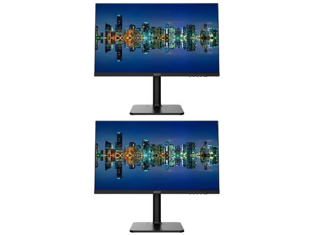 MSI Modern MD272P 27-inch 1080P Full HD IPS Widescreen LCD Business & Productivity Monitor, 2-Pack bundle with Less Blue Light, Anti-Flicker, HDMI,...