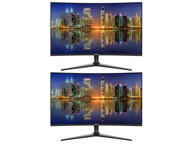 MSI G274CV 27-inch Curved 1080P Full HD 75 Hz 1ms LED Backlit LCD Gaming Monitor, 2-Pack bundle, Frameless, Less Blue Light, FreeSync, HDMI,...