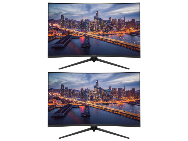 MSI Optix G321CQP E2 32-inch Curved 1440P 2K Quad HD 170 Hz 1ms LED Backlit LCD Gaming Monitor, 2-Pack bundle, Frameless, Less Blue Light,...