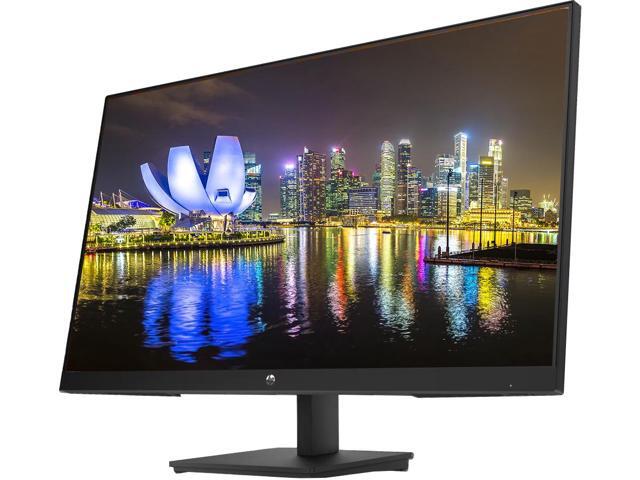 HP V27i G5 27 inch 1920 x 1080 LED Backlit Full HD LCD Monitor, 2-Pack Bundle with HDMI, VGA, and Display Port, Desk Mount Dual Monitor Stand