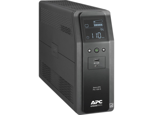 APC Sine Wave UPS Battery Backup & Surge Protector, BR1350ms Tower Back-UPS, 1350 VA Backup Battery Power Supply, 10 x NEMA 5-15R, AVR Bundled With...