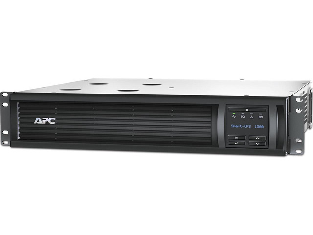 APC Smart-UPS, SMT1500RM2UC 2U Rack Back-UPS, 1440 VA Backup Battery Power Supply, 6 x NEMA 5-15R, SmartConnect Port, SmartSlot, AVR, LCD Screen...