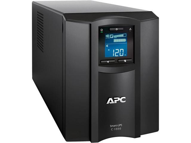APC Smart-UPS, SMT1000C Tower Back-UPS, 1000 VA Backup Battery Power Supply, 8 x NEMA 5-15R, SmartConnect Port, SmartSlot, AVR, LCD Bundled With...