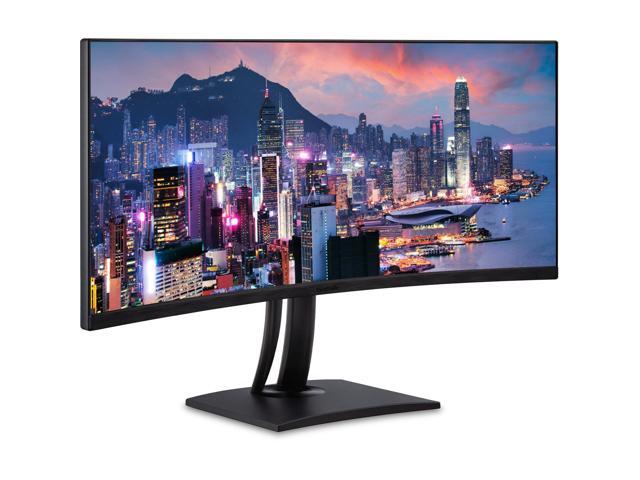 ViewSonic VP3456a 34-inch Curved 2K UWQHD Premium Monitor, with ColorPro, Full Dock, HDMI, DisplayPort, USB Hub, 100W USB-C, Ethernet and...