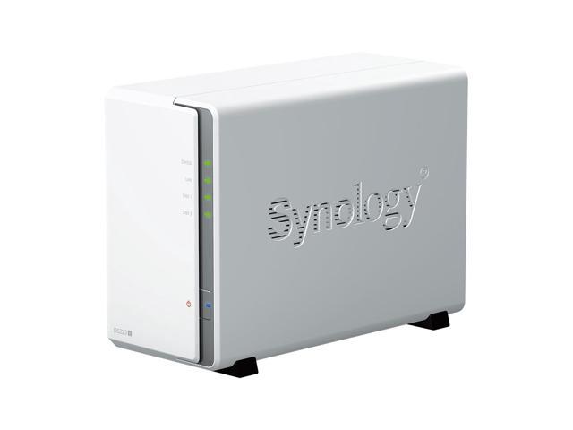 Synology DiskStation DS223j NAS Server with RTD1619B 4-Core 1.7GHz CPU, 1GB Memory, 8TB SSD Storage, 1 x 1GbE LAN Port, DSM Operating System