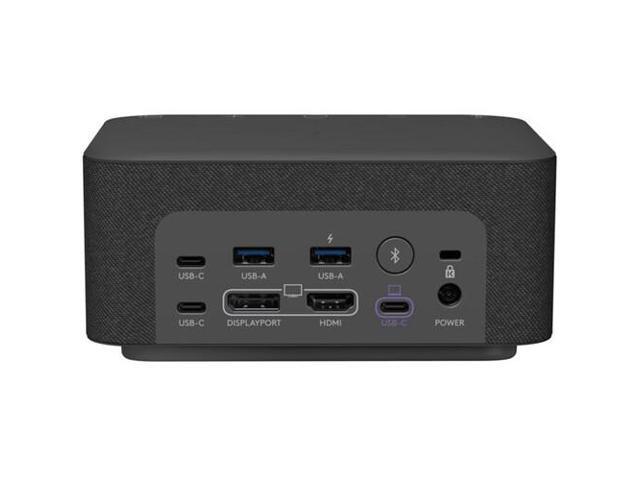 Logitech Docking Station 100W Dock in Graphite Gray with 4K Support and USB HubDesk Bundled with Bluetooth Mini U Speaker and Built-in Mic, 4 Hour...