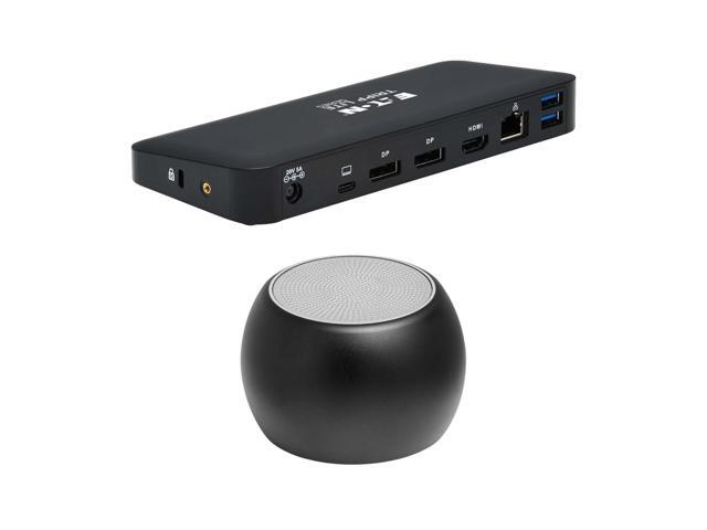 Tripp Lite USB-C Dock Supporting Triple Display, 4K, 85W, HDMI, DisplayPort and Ethernet Bundled With Bluetooth Boost U Speaker and Built-in Mic, 5...