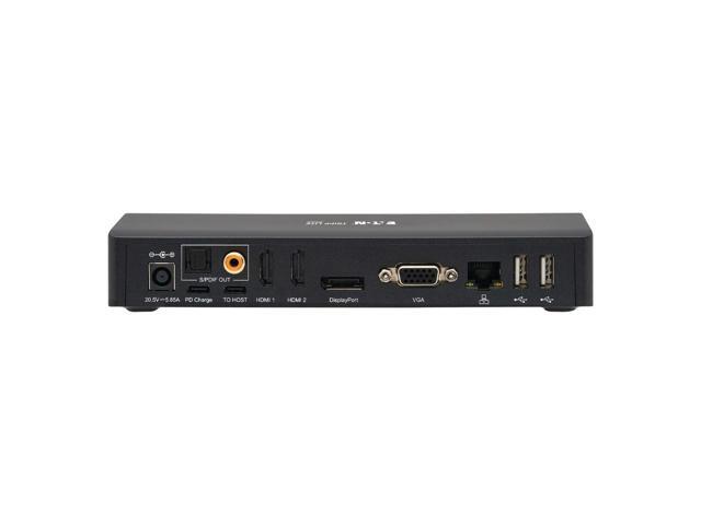 Tripp Lite USB-C Dock Supporting Triple Display, 4K, 100W, HDMI, DisplayPort and Ethernet Bundled With Bluetooth Boost U Speaker and Built-in Mic,...