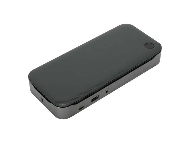 Targus USB-C Universal Quad 4K 100W Fingerprint ID Dock Bundled with Bluetooth Boost U Speaker and Built-in Mic, 5 Hour Playback