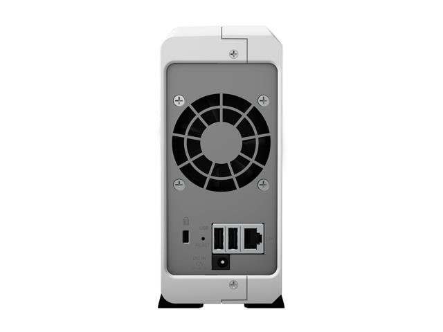 Synology DiskStation DS120j Mini Desktop NAS Server, Marvell Armada 3700 88F3720, 512MB DDR3L, 8TB SATA, Synology DSM Software