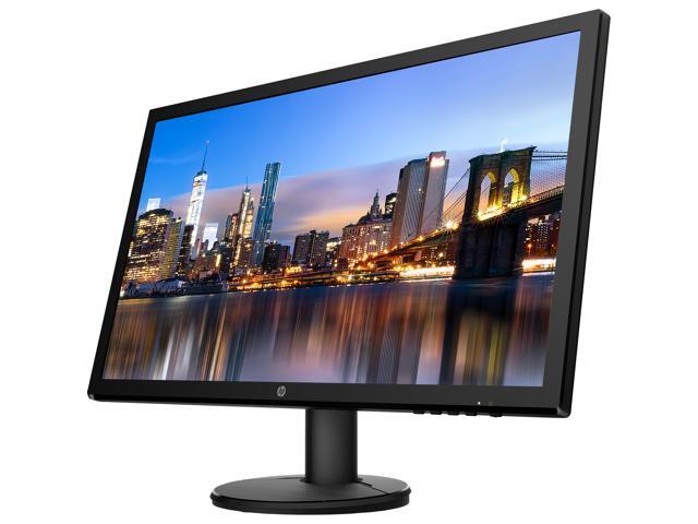 HP V24 24 Inch FHD LED-Backlit LCD 2-Pack Monitor Bundle with HDMI, Dual Monitor Stand, FreeSync, MK270 Wireless Keyboard and Mouse Combo, Gel Pad