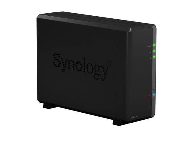 Synology DiskStation DS118 NAS Server with RTD1296 1.4GHz CPU, 1GB Memory, 16TB HDD Storage, 1 x 1GbE LAN Port, DSM Operating System