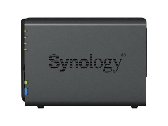 Synology DiskStation DS223 NAS Server with RTD1619B 1.7GHz CPU, 2GB Memory, 24TB HDD Storage, 1 x 1GbE LAN Port, DSM Operating System