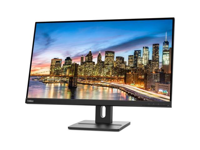 Lenovo ThinkVision E27q 2560 x 1440 LED QHD LCD Monitor, 2-Pack Bundle with HDMI, DisplayPort, Speakers, Dual Monitor Stand, ThinkPad USB-C Dock,...