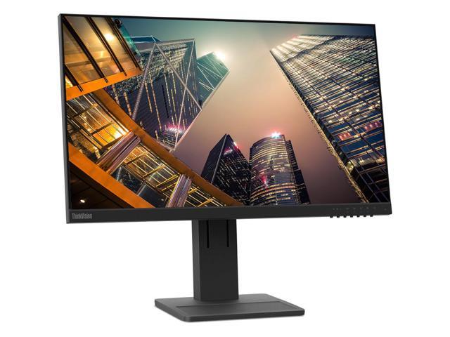 Lenovo ThinkVision E24 24-inch 1920 x 1080 LED Backlit Full HD LCD Monitor, 2-Pack Bundle with HDMI, VGA, DisplayPort, Integrated Speakers