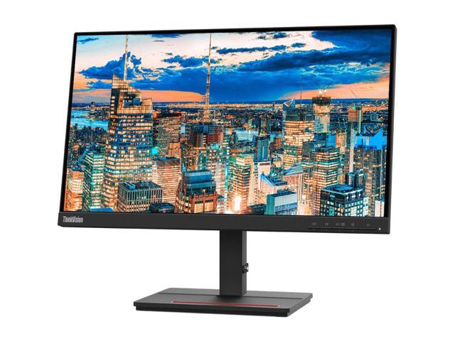 Lenovo ThinkVision S22e 22-inch 1920 x 1080 LED Backlit Full HD LCD Monitor, 2-Pack Bundle with HDMI, VGA, Desk Mount Dual Monitor Stand