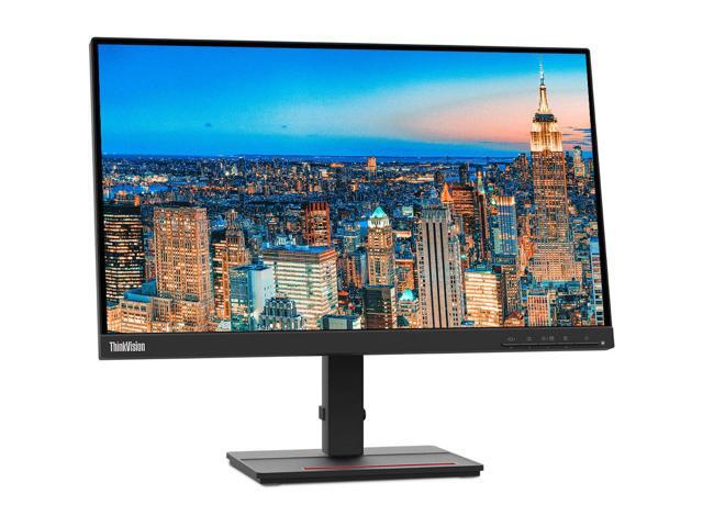 Lenovo ThinkVision S22e 22-inch 1920 x 1080 LED Backlit Full HD LCD Monitor, 2-Pack Bundle with HDMI, VGA, Desk Mount Dual Monitor Stand