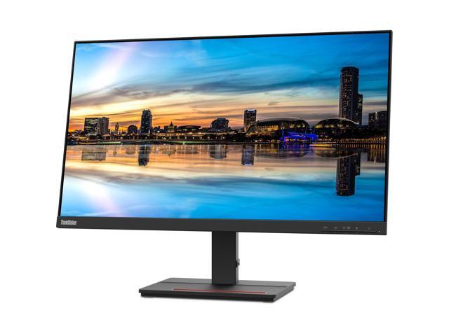 Lenovo ThinkVision S27e 27-inch 1920 x 1080 LED Backlit Full HD LCD Monitor, 2-Pack Bundle with HDMI, VGA, Desk Mount Dual Monitor Stand
