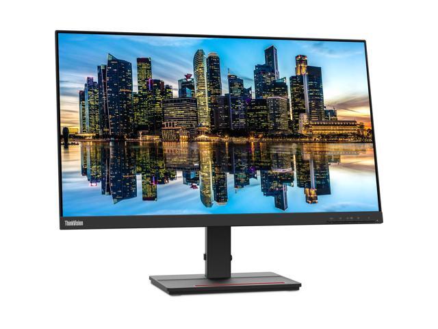 Lenovo ThinkVision S27e 27-inch 1920 x 1080 LED Backlit Full HD LCD Monitor, 2-Pack Bundle with HDMI, VGA, Desk Mount Dual Monitor Stand