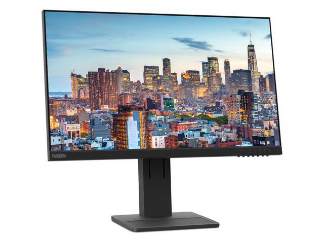 Lenovo ThinkVision E24 24-inch 1920 x 1080 LED Backlit Full HD LCD Monitor, 2-Pack Bundle with HDMI, VGA, DisplayPort, Integrated Speakers, Desk...