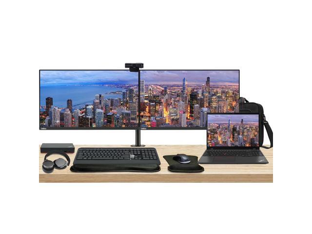 Lenovo T16 Gen 2 Touchscreen 16' Ryzen 7, 16GB RAM, 512GB SSD, Windows 11 Pro ThinkPad Bundle with 2 x ThinkVision T24i 24' Monitors, Dual Stand,...