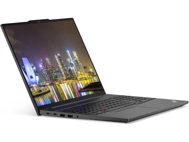 Lenovo E16 16' Ryzen 7, 16GB RAM, 512GB SSD, Notebook Bundle with 2 x ThinkVision T24i 24' Monitors, Dual Stand, USB-C Dock, MK670 Wireless...