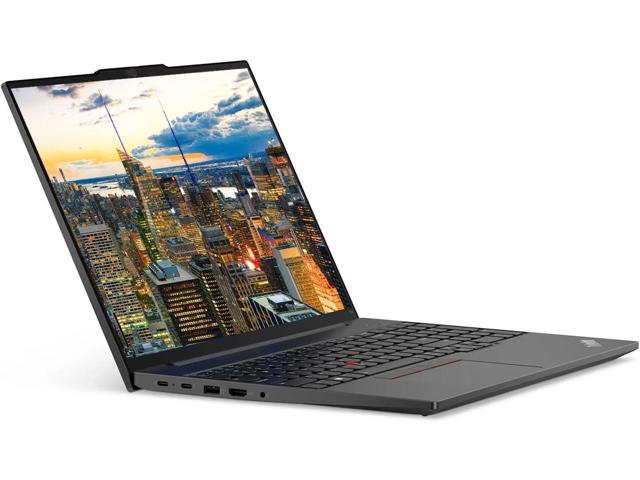 Lenovo E16 16' Ryzen 7, 16GB RAM, 512GB SSD, Notebook Bundle with 2 x ThinkVision T27i 27' Monitors, Dual Stand, USB-C Dock, MK670 Wireless...