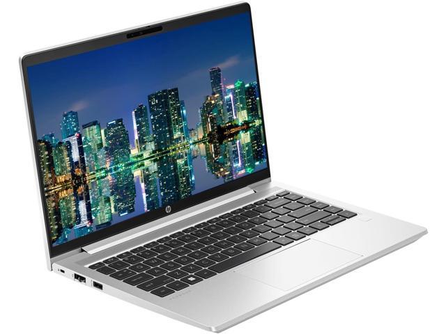 HP ProBook 445 G10 14' Ryzen 5, 8GB RAM, 256GB SSD, Bundle with 2 x EliteDisplay E27 27' Monitors, Dual Stand, USB-C Dock, MK670 Wireless Keyboard...