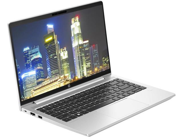 HP ProBook 445 G10 14' Ryzen 5, 16GB RAM, 256GB SSD, Bundle with 2 x EliteDisplay E27 27' Monitors, Dual Stand, USB-C Dock, MK670 Wireless Keyboard...