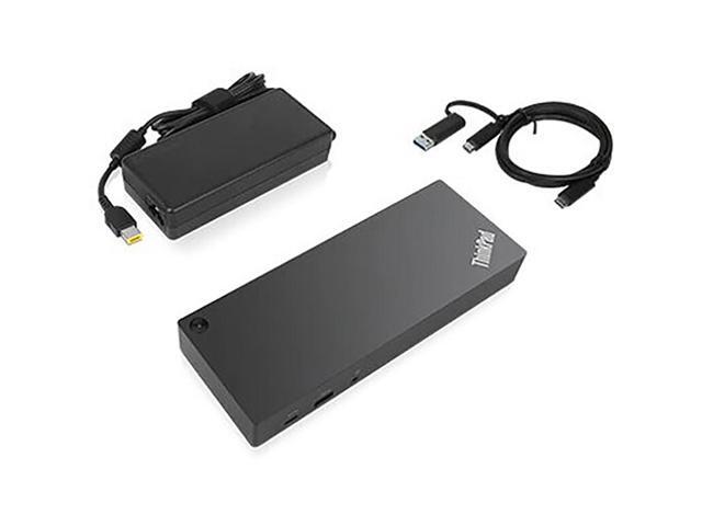 Lenovo ThinkPad USB-C Dock Bundle with Mini Speaker, For T-Series Gen 1-3, E-Series Gen 1-5, L-Series Gen 1-3, P1 Gen 1-5, P-Series Gen 1-3,...