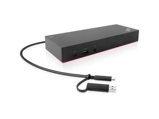 Lenovo ThinkPad USB-C Dock Bundle with Mini Speaker, For T-Series Gen 1-3, E-Series Gen 1-5, L-Series Gen 1-3, P1 Gen 1-5, P-Series Gen 1-3,...